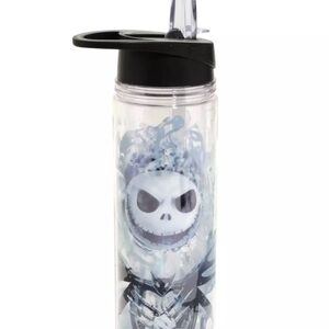 Disney The Nightmare Before Christmas Acrylic Water Bottle w/ Black Flip Top Lid